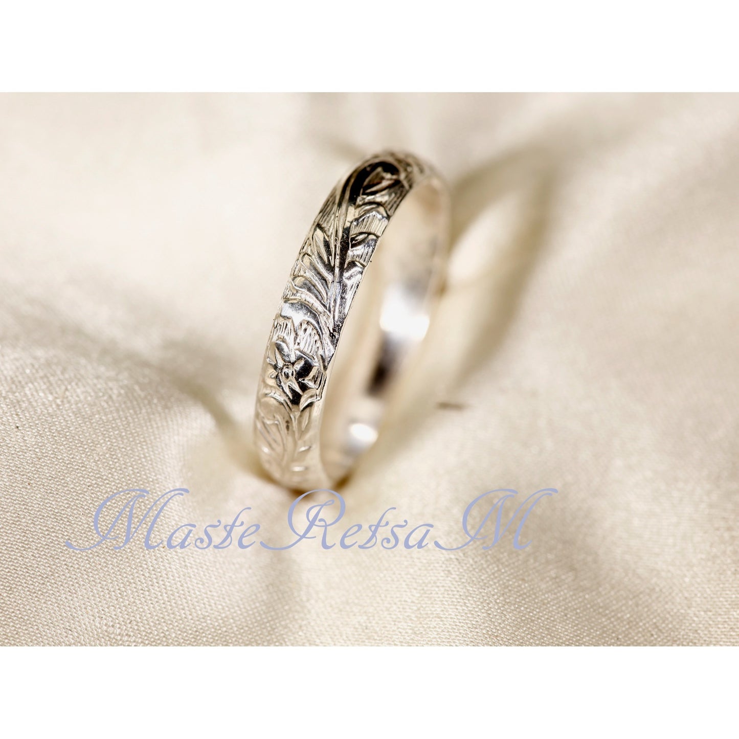 Vintage Floral Sterling Silver Ring – Handmade Elegance for Men and Women!