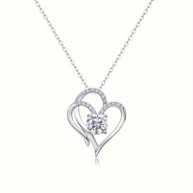 Elegant 925 Sterling Silver Zircon Necklace – The Perfect Gift for Her!