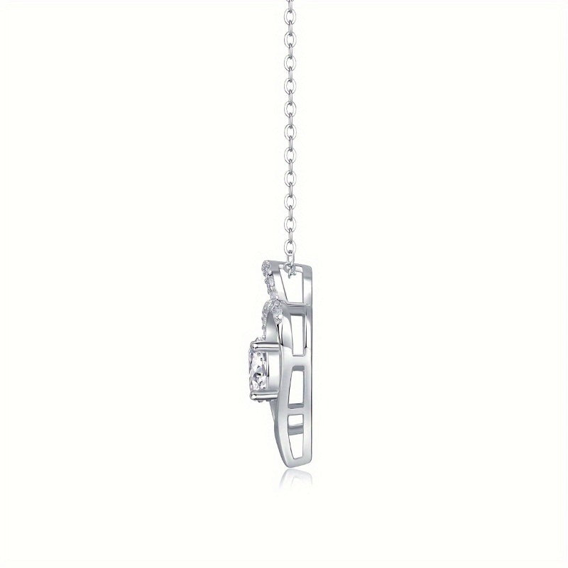 Elegant 925 Sterling Silver Zircon Necklace – The Perfect Gift for Her!