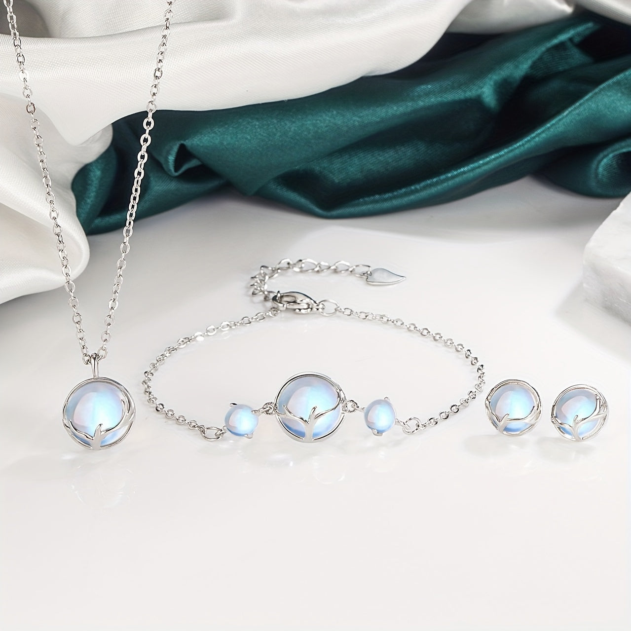 Timeless Elegance: Vintage Boho Moonstone Jewelry Set – Your Go-To Gift for Every Occasion!