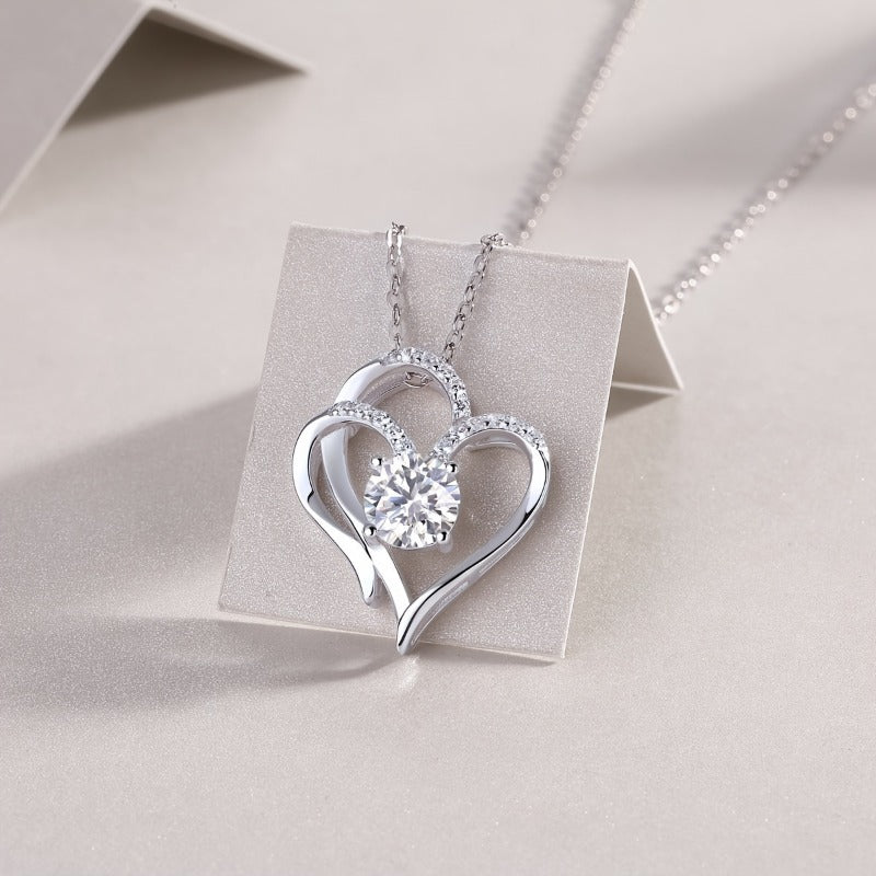 Elegant 925 Sterling Silver Zircon Necklace – The Perfect Gift for Her!